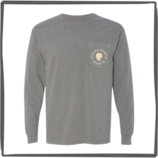 GA Vintage Football Card Long Sleeve Pocket T-Shirt