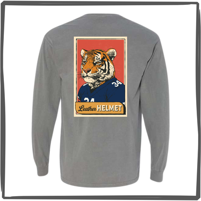 AU Vintage Football Card Long Sleeve Pocket T-Shirt